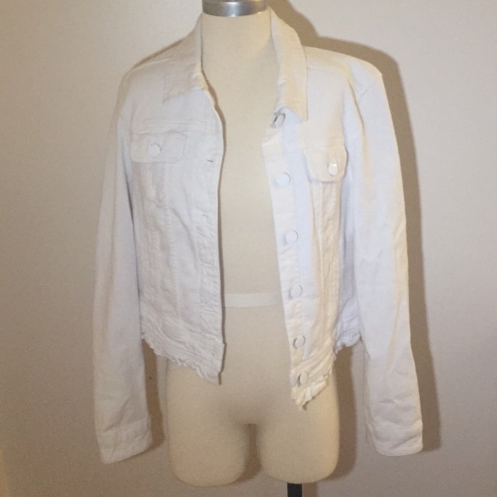 Elle White Denim Jacket